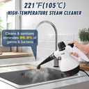Handheld Steam Cleaner, Multifunctional High-Temperature Steam Cleaner, Portable Steam Cleaner Ideal for Cleaning Range Hoods, Microwaves, Tiles, Curtains, Sofas, Countertops, and Car Interiors.
