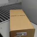 TIMRIS Large Farmhouse Wooden Metal Lantern Set of 2, Rustic Decorative Floor Candle Lanterns, Vintage Distressed Hanging Lanterns for Home Dcor (No Glass) (Brown)