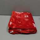 PAVILIA Christmas Throw Blanket | Holiday Christmas Reindeer Snowflakes Fleece Blanket | Soft, Plush, Warm Winter Cabin Throw, 50x60 (Red Reindeer)