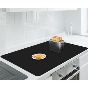 AECHY Extra Large Silicone Mat 35.3"x23.5"x0.08", Multipurpose Silicone Mat Thick Heat Resistant Mat Shipped Rolled Up Kitchen Counter Mat Waterproof Nonslip Silicone Mats for Kitchen Counter Black