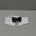 Dog Bow Tie, KOOLMOX Pet Bowtie Collar Black, Adjustable White Pet Tuxedo Collar with Black Dog Neck Bow Tie for Medium Large Boy Dogs Wedding Formal Tuxedo Suit Tux Outfits Birthday Costumes
