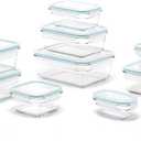 GLASSLOCK Oven and Microwave Safe Glass Food Storage Containers 18 Piece Set