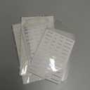 A5 Plastic Binder Dividers 6 Holes Durable Plastic Tab Dividers for 6-Ring Binders, Notebooks, Planners (Clear - 1Set & Stickers)