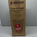 Mueller Janska M-Resin Heavy Duty Tall Planter, Indoor/Outdoor Grande Plant, Tree, Flower Pot, 2-Piece Set, 24, Modern Design, Built-in Drainage, Dark Gray (24 x 11.5")