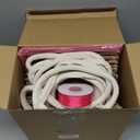 12 Pack Valentine's Day Burlap Gifts Bags with Handles Galentines Day Reusable Tote Bag Bulk Small Bachelorette Jute Handbag with 50 Tissue Paper & Ribbons, 8.7x5.5x7 Inch(Classic,Hot Pink)