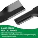 AM137327 High Lift Blades Compatible with John Dee re 42" Deck Cut, AM141032 Mower Blade Fit for D105 D125 D130 LT150 LA135 Z225 EZtrak Lawn Tractor, Replaces AM141034, M154061, M154062, 2 PACK