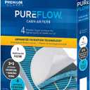 PUREFLOW PC9381X Cabin Air Filter | Fits 2014-2021 Jaguar F-Type 3.0L; 2014-2024 F-Type 5.0L; 2007-2009 XK 4.2L; 2003-2009 XKR 4.2L; 2010-2015 XK, XKR 5.0L