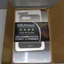 Titanium Cutting Boards Set of 3, 100% Pure Titanium Kitchen Cutting Board, Double-Sided Non-Toxic Cutting Board, Ideal for Slicing and Dicing Meats, Features Handle, Dishwasher Safe (Silver)