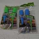 2 Pack Self Watering Spikes for Plant,Indoor & Outdoor Automatic Plants Waterer,Plug-in Device with Adjustable Valve Switch, Self Watering Planter Insert (2 Blue+2 Green)