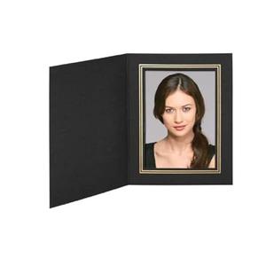 MALELO AND COMPANY Black/Gold Cardboard Photo Folder Frame 4X6 - Pack of 50