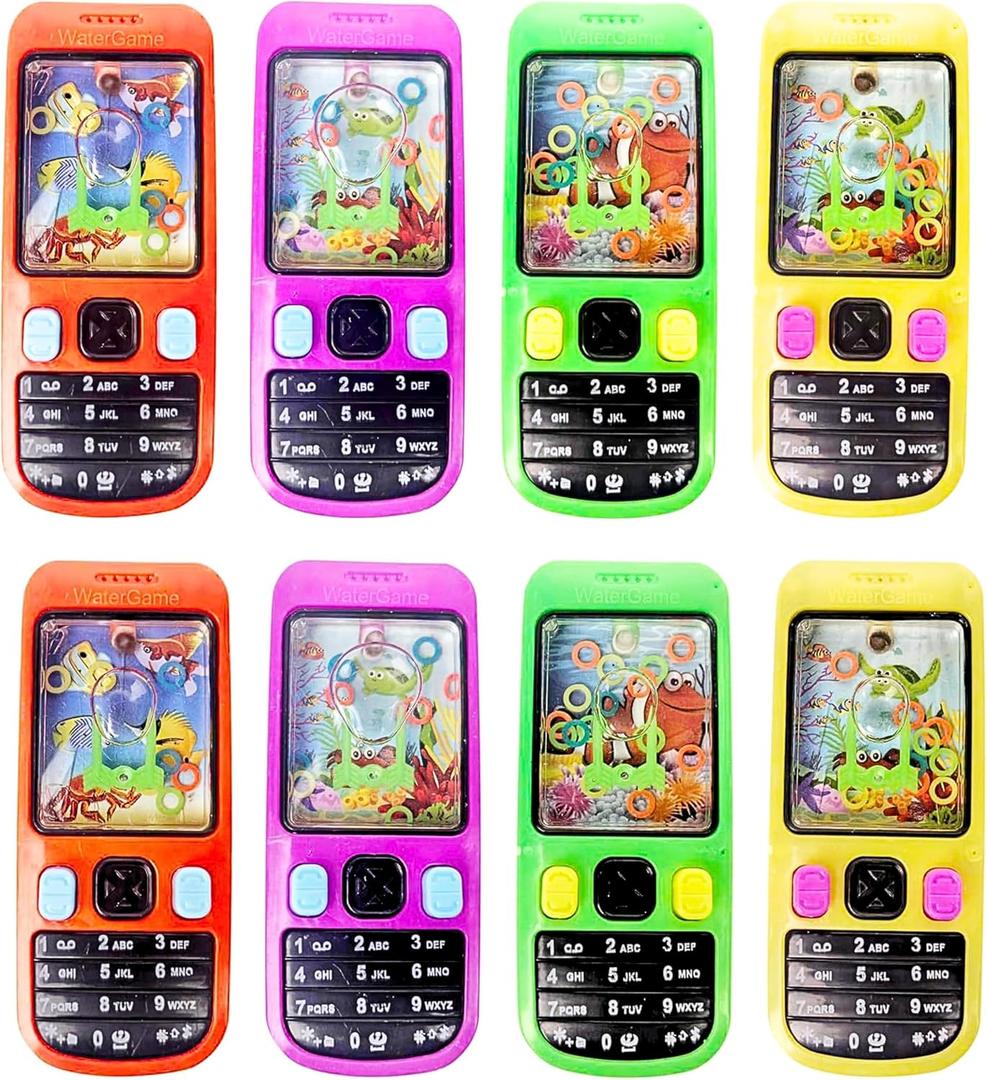 4E's Novelty 28 Pack Handheld Water Ring Games for Kids Birthday Gifts for Kids Ages 4-8 8-12 Classroom Prizes Rewarrds Bulk Gifts for Boys & Girls, Birthday Party Favors, Goodie Bag Fillers