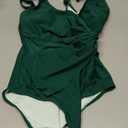 SUUKSESS Women Sexy Mesh Tummy Control One Piece Swimsuit Push Up Bathing Suit Size S