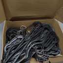 Higher Hangers Slim Black (Non-Velvet) Short Neck Vertical-Space-Saving Clothes Hangers, 40-Pack, Reduce Wrinkles & Max Closet Space in Home, Apartment, Dorm, RV, Boat, Yacht