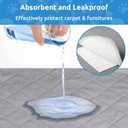 Washable Reusable Dog Pee Pads, 34"x52" Absorbent & Waterproof Puppy Training Pad for Crate, Playpen & Carpet, Large Potty Pads for Dogs, Cats & Small Pets (1Pc 34x52 Inch)