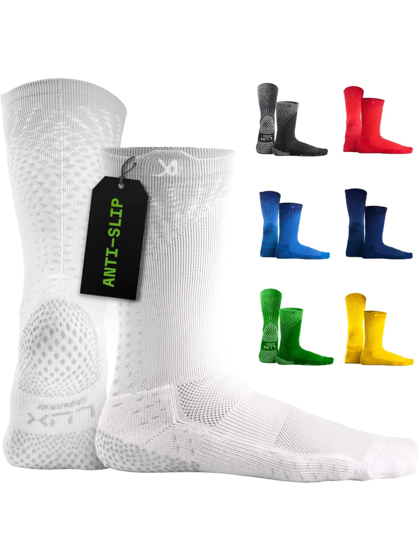 LUX Sports ProCleat Performance Grip Socks GripArray™ - Athletic Socks for Performance Sports - Grip Socks for Men and Women