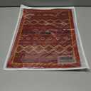 Dish Drying Mat Bohemian Absorbent Coffee Mat Rubber Backed Moroccan Soft Silicone Kitchen Dish Draining Mat for Kitchen Bathroom Coffee Bar (Boho Red, 12 x 16 Inches)