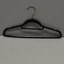 Amazon Basics Slim Velvet Non-Slip Space Saving Suit Clothes Hangers for Closet Organization, Black/Rose Gold, 50-Pack