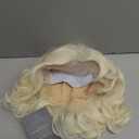 Short Blonde 1920s Lace Front Wig Curly Bob Synthetic Hair Natural Hairline Platinum Blonde 40s 50s Wigs for Women