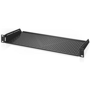 AC Infinity Vented Rack Shelf 1U, 8" Deep for 19" Server & AV Racks, 1RU 8" Deep