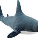 MUPI Shark Stuffed Animal Plush 11" Cute Shark Toy Plush Pillows Soft Cotton Sharks Plushies Ocean Sea Animal Doll Gifts for Boys Girls Kids Adults, Navy Blue