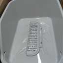 SpaceTime Large Cat Litter Box with High Sides,Cat Boxes for Indoor Cats,Cat Litter Pan for Kitty,Litter Box with Low Entry,Easy to Clean,Anti-Splashing(Grey)