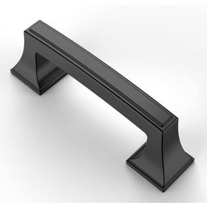 Asidrama 10 Pack 3 Inch(76mm) Matte Black Kitchen Cabinet Handles, Cabinet Pulls Kitchen Cabinet Hardware Cupboard Handles Drawer Handles Dresser Pulls