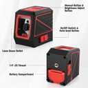 Laser Level with Tripod, 100 feet Green Cross Line Self Rotary Leveling Laser Level, Vertical and Horizontal Line, Rotatable 360 Degree, Manual Self leveling and Pulse Mode,IP54 Waterproof & Battery
