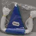 105FT Safety Warning Pennant Banner Flags – Multipurpose OSHA High Visibility Triangle Flags for outside fence, Roadwork, Party and Hazard Areas(Blue+Green, 45pcs, 105FT)