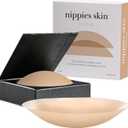 Nippies Nipple Cover - Sticky Adhesive Silicone Nipple Pasties, Extra Large (Fits DD+ Cups), Original, Caramel