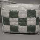 HOMRITAR Checkered Baby Blanket for Boys Sage Green Soft Fluffy Fuzzy Blankets with 3D Chessboard Grid, Warmer Comfort Reversible Lightweight Bed Blanket for Toddlers Infant or Newborn 30 x 40 Inch (Celadon)