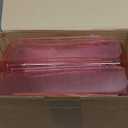 Harloon 4 Tier Pink Acrylic Paper Organizer 13 x 9.8 x 3 Inches Letter Tray Desk File Organizer Stackable Documents Clear Letter Paper Holder Office Tray for A4, Office Home File Desktop Storage