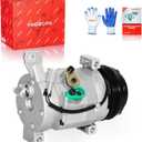 PHOBOOS A/C Compressor with Clutch Compatible with Chevrolet & GMC Models, Silverado, Sierra, Tahoe, Yukon, Suburban, Express, Escalade, Savana, Avalanche, etc. Fast Cooling, Ref. CO-29002C, 78376