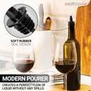 Esatto 50 Pieces Plastic Bottle Pourer or Liquor Spout Pourer - Versatile as a Drink Pourer, Alcohol Pourer Spouts and Syrup Easy Pourer Dispense - Easy Install, Durable, Professional Bar Tool