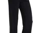 Foucome Women's Maternity Pants Casual Loose Wide Leg Cozy Pant Pregnancy Palazzo Lounge Trousers with Pockets, size large