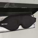 MZOO Luxury Sleep Eye Mask for Side Sleeper Men Women, Zero Eye Pressure 3D Sleeping Mask, Light Blocking Patented Design Night Blindfold, Soft Eye Shade Cover for Travel, Black