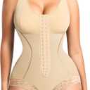 Nebility Fajas Colombianas Moldeadoras Bodysuit Shapewear for Women Tummy Control Body Shaper Faja Postpartum Butt Lifter, L