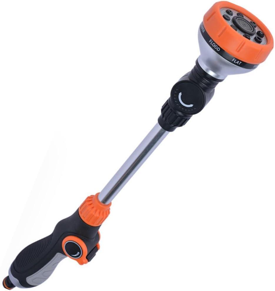 Watering Wand for Garden Hose (18.5") - Heavy Duty Stainless Steel Sprayer Nozzle Wand with 8 Patterns Water Flow, Adjustable 180 Rotating Head for Plant Care | Sprinkler Wand with Thumb Flow Control
