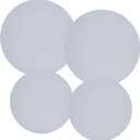 Ritadeshop Burner Covers for Electric Stove (White, Round 8/10'')