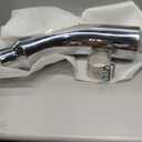 Universal 4" to 6" Exhaust Elbow Pipe with Steel Clamp - Silver Chrome or Black Painted for Car, Truck & Diesel