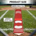 Trainer Mat Baseball, Pitching & Throwing Training Mat for Stride & Stance Practice, Wear Resistant Non-Slip, Portable Indoor/Outdoor Auxiliary Tool for Youth Beginners & Softball Pitchers