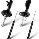 Shocks,SCITOO Front Rear Gas Struts Shock Absorbers Fit for 2009 2010 2011 2012 2013 for Honda Fit 338001 72659 338002 72660 348016 5682 Set of 4