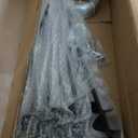 30" Ground Anchors Shed Anchors Kit with 3/16" 75FT Galvanized Cable & M6 304 Stainless Steel Turnbuckles, Heavy Duty Earth Anchors for Sheds Trees Trampoline Greenhouse Swing Set Tent, 6Pack Black (6pcs)