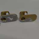 KAMANINA Curtain Rods No Drilling for Windows 32 to 86 Inches, 5/8 Inch Diameter Adjustable Single Curtain Pole with Adhesive Brackets, Gold