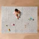 Nuby Reversible Baby Floor Mat, Graceful Gray