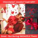 Razzle-Dazzle, Confetti Explosion Gift Box Insert 3pk Gold (DIY). Show Them How Much You Cherish Them With Our Exploding Surprise Confetti Add-On. (Red: 3 Pack)