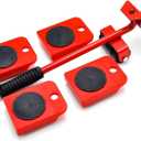 Furniture Lift Mover Tool Set-Furniture Movers with Wheels, Furniture Lift Mover Tool Set, Furniture Dolly 4 Wheels, 360 Rotation Furniture Mover Dolly with Lifter for Refrigerator,Sofa,Cabinet