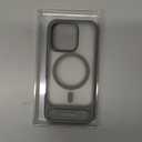 TORRAS Strong Magnetic & Seamless Stand for iPhone 16 Pro Case, Fit for MagSafe, Military Grade Drop Tested Adjustable Kickstand Protective Slim Case for iPhone 16 Pro 6.3", Natural Titanium,Deep Gray