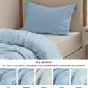 Bedsure Duvet Cover Twin/Twin XL Size - Soft Double Brushed Bedding Set for Kids & Adults, Zipper Closure, 2 Pieces, Includes 1 Duvet Cover (68"x90") & 1 Pillow Sham, NO Comforter, Light Blue