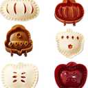 Holiday Mini Pie Mold, Hand Pie Press Mold Maker for Baking, Party Potluck Hand Pie Molds, Pumpkin Cookie Cutters, for Festivals and Parties3PCS