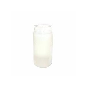 12OZ Iridescent Glass Candle White